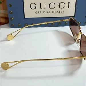 GUCCI WOMENS GOLD GOLD RED CAT EYE SUNGLASSES GG0538S-30007777-002 Gucci | Accessories | Gucci Womens Gold Gold Red Cat Eye  main image 2